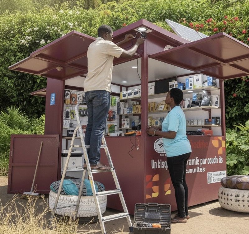 Internet access through solar energy